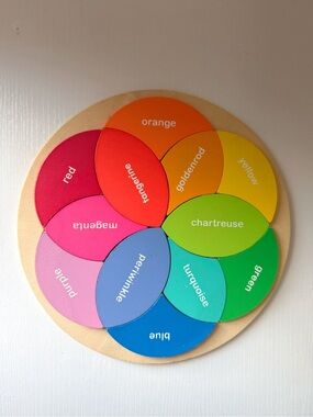 Target | Bullseye Wood Color Wheel Puzzle Educational Color Theory Artist GUC